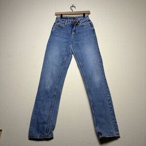 Nudie Jeans Slim Straight Western Blue Y2K Indie Denim Jean Pant Men 26 Rare